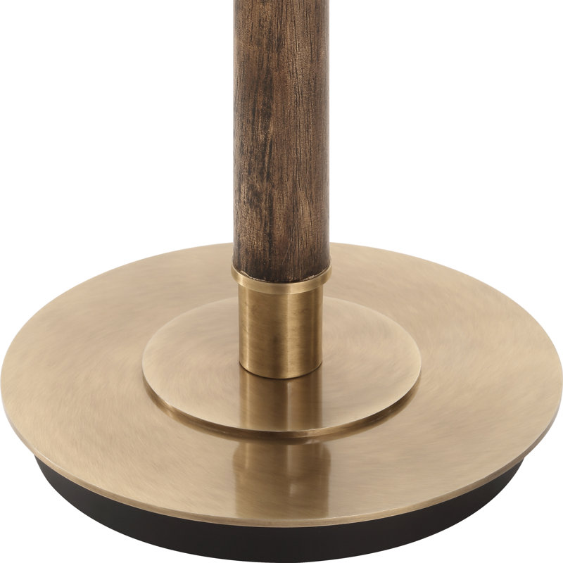 Lampe sur pied en chêne foncé Cateno