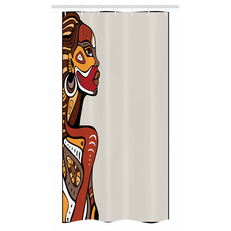 Shower Curtain with Hooks Included, 36" W x 72" L