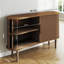 Buffet 55 "avec portes et tablettes, armoire de rangement crédence pour le salon, noyer-129523448