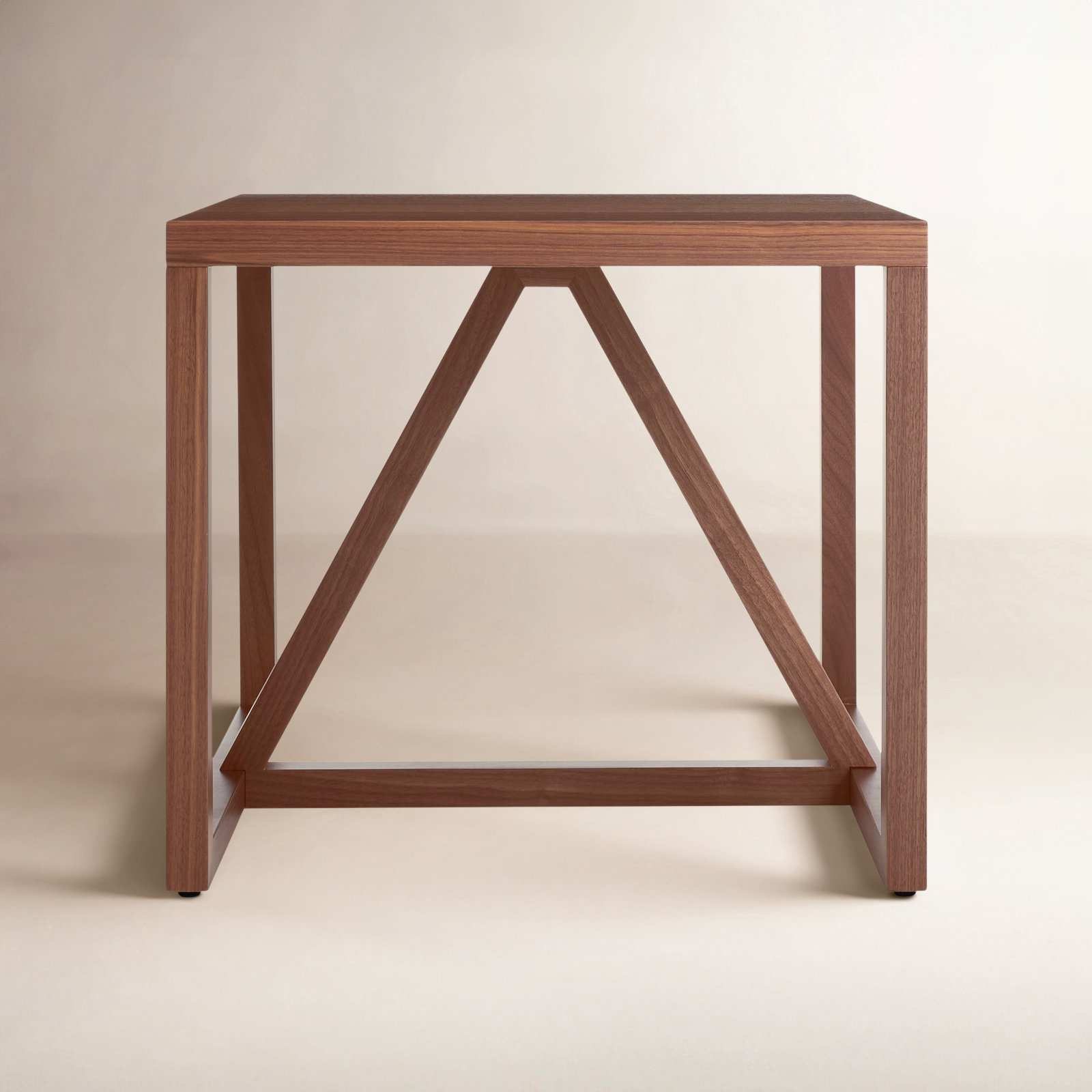 Strut End Table, Walnut