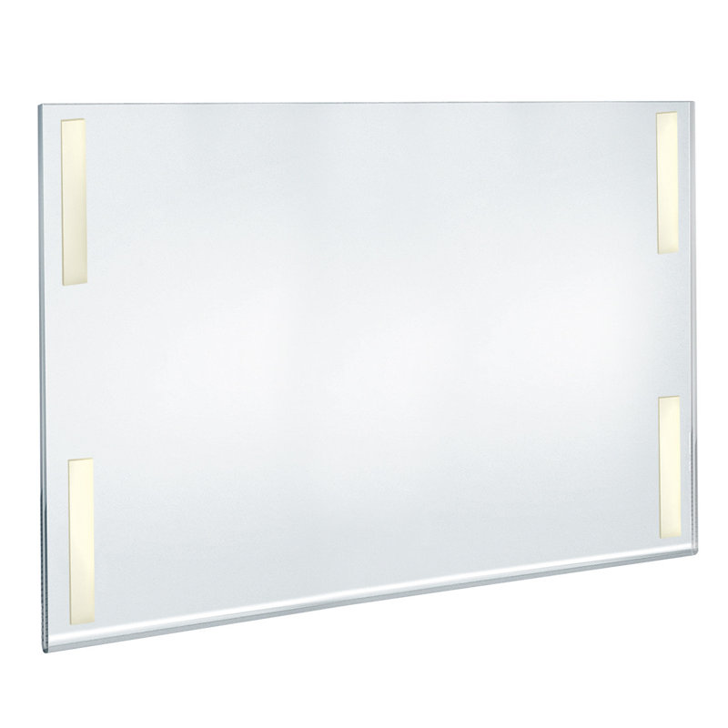 Self Adhesive Clear Acrylic Wall Sign Holder Frame 22" W x 17" H -Landscape / Horizontal, 2-Pack