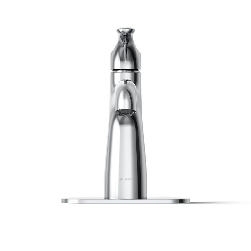 Simplice Single-Handle Bathroom Sink Faucet, Silver, 1.2 Gpm