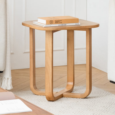 Table de bout carrée en bois massif Ealyn