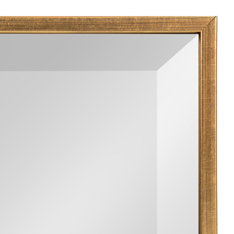 Miroir traditionnel biseauté Logsdon, Or, 18 po x 24 po