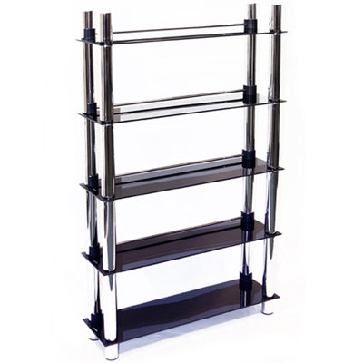 Glass 100 cm H Multimedia Storage