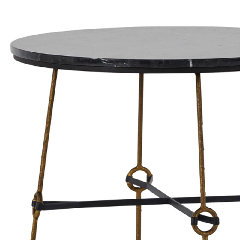 Stefan 100% Marble Frame End Table