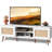 TV Stand For 65 Inch TV, 58" Boho Entertainment Center,  TV Console With 2 Storage Cabinets-1243503317