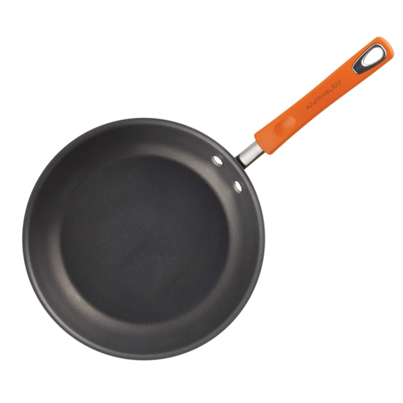 Gray and Orange 14-Piece Nonstick Aluminum Cookware Set