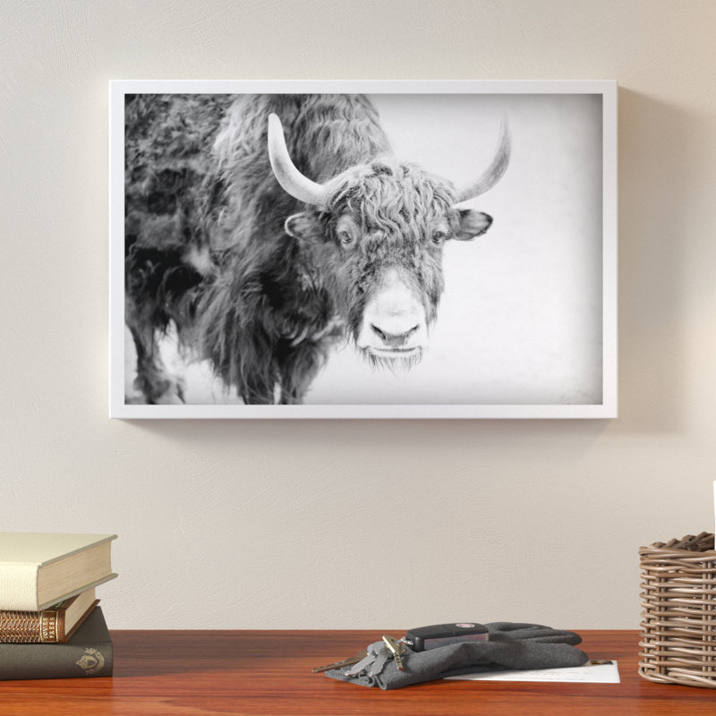 «Buffalo Vers l'avant» par Marmont Hill, H 8 po x l 12 po x P 1,5 po, Aucun mat