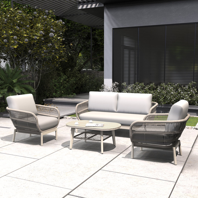 Acacia 4 - Person Patio Conversation Sets With Cushions