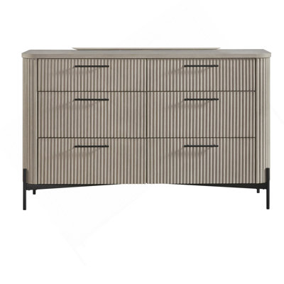 Commode 6 tiroirs - Taupe