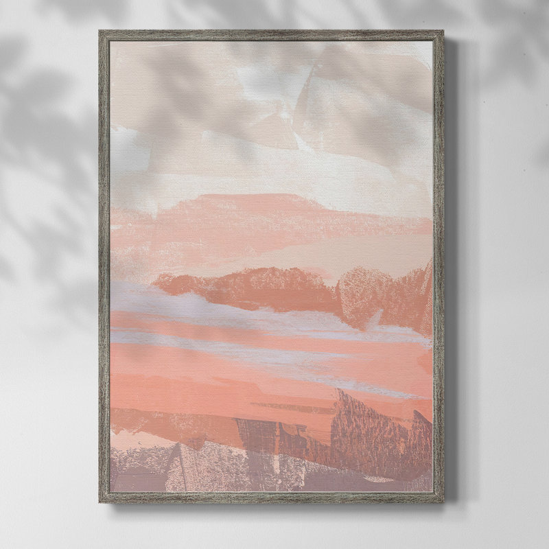 «Dusty Desert I», reproduction encadrée - bois massif, H 15 po x l 12 po
