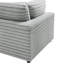 Canapé modulaire 2 pièces en tissu moelleux de type polyester, structure robuste et confort ultra doux pour les salons modernes
