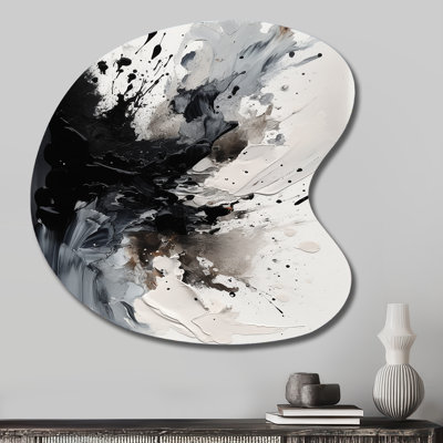 Noir à motifs éclaboussures de peinture, art abstrait IV