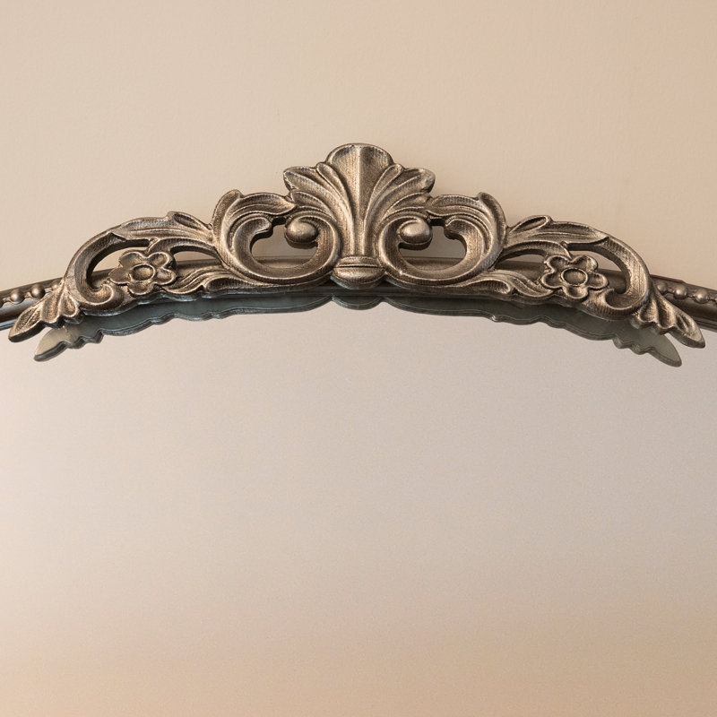 Mur arqué de style baroque 36 * 24 pouces, Argent argent