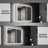 LED Recessed or Surface Frameless Medicine Cabinet with Mirror and Defogger, Magnifying Mirror, Adjustable Shelves, USB & Outlet-2147133961-2147133960