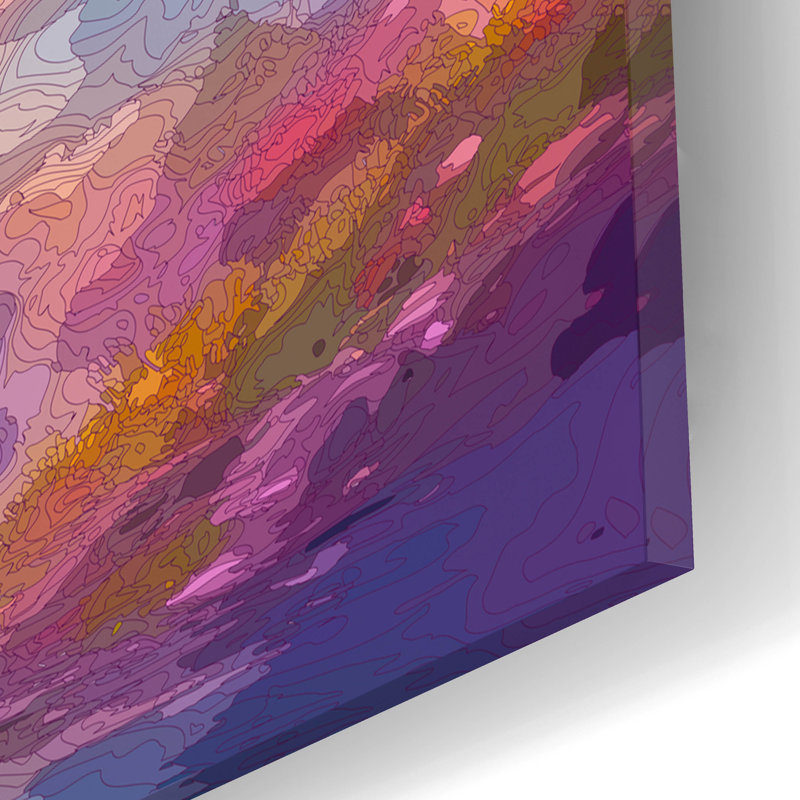 Art mural en verre épique «Gallop Spirit» par Dean Russo, 16 po x 12 po