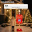 5 pi Décoration d'extérieur de Noël avec compte à rebours illuminé avec télécommande et DEL blanc chaud