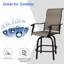 Chaise de patio pivotante avec coussin-379978798