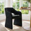 Ensemble de table et de chaises pour 2 personnes avec table ronde et 2 fauteuils en tissu rembourrés-29282306