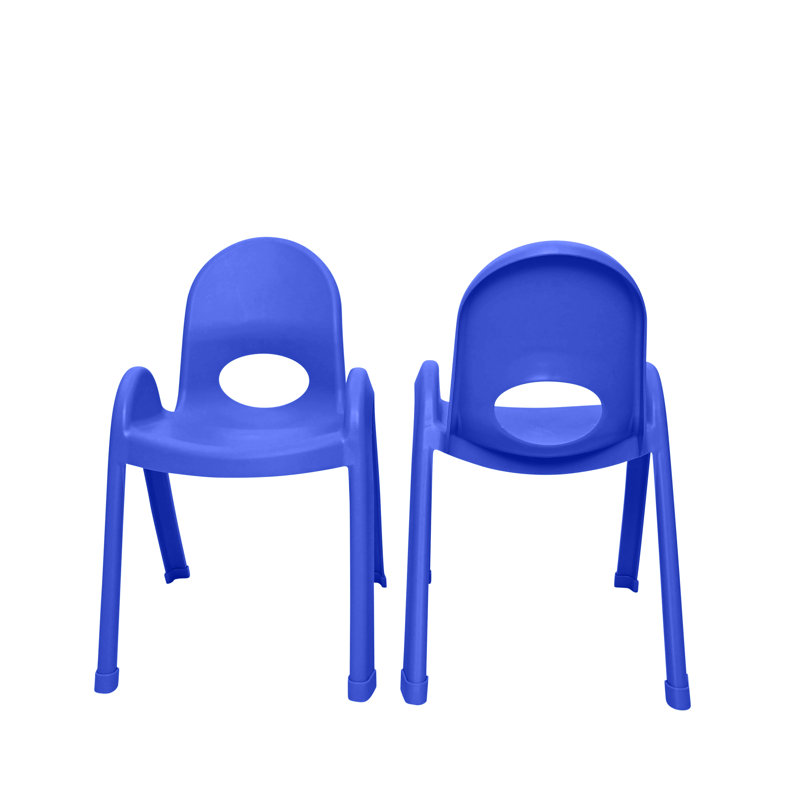 Chaise pour enfant 13 "Value Stack - ensemble de 2, Bleu