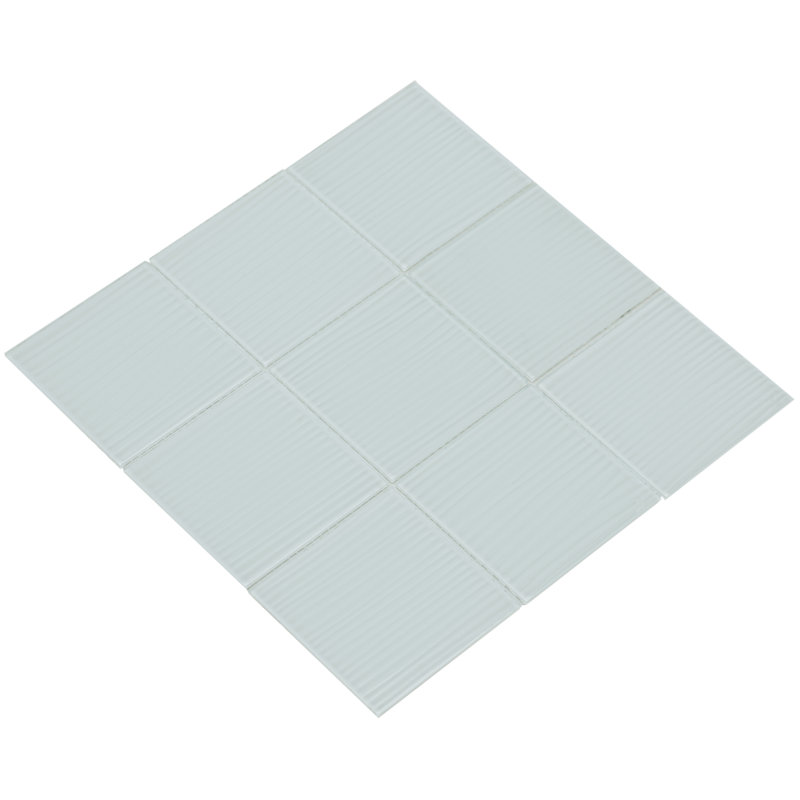 Carreau de mosaïque Shilla, Blanc