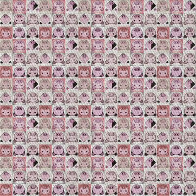 Tapis rouge/blanc à motifs Snediker