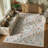 Kaldi Floral Washable Area Rug – Intricate Nature-Inspired Design, Non-Slip Soft Floor Mat for Living Room, Bedroom, and Entryway-23885950-9684033