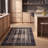 Uchisar Modern Distressed Solid Gray Black Machine Washable Non-Slip Low Pile Indoor Outdoor Pet Friendly Living Room Bedroom Dining Room Entryway Hallway Office Area Rug-1934715121