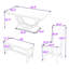 Ensemble de table de salle à manger 6 pièces, table de salle à manger rectangulaire avec 4 chaises et banc-915501606