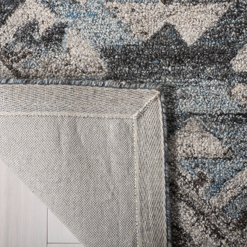 Selena Hand Tufted Performance Geometric Rug, Square 6'