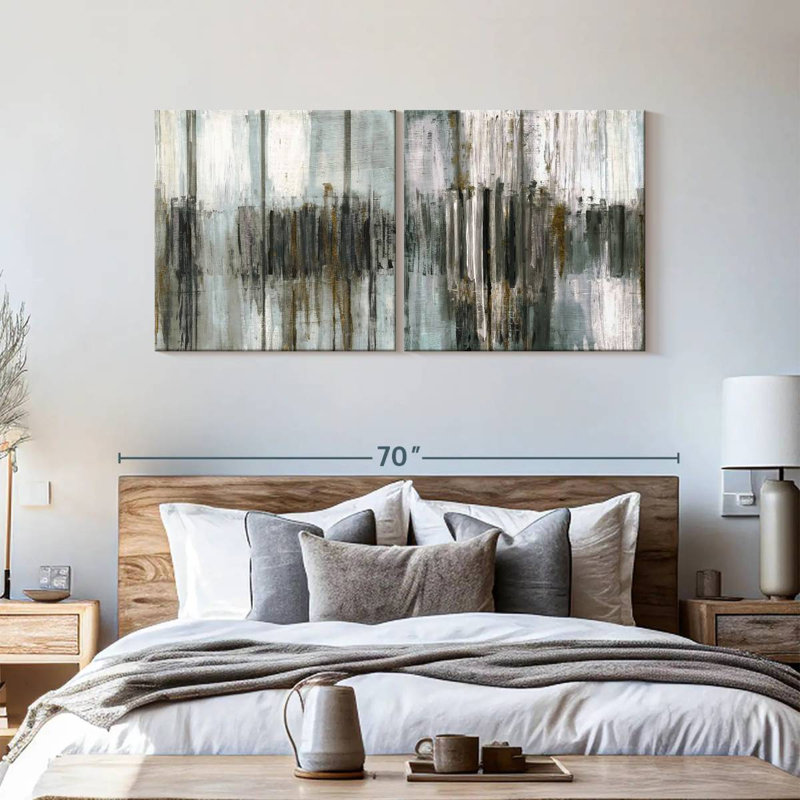 Saturnia Spring Diptych, H 30 po x l 61 po