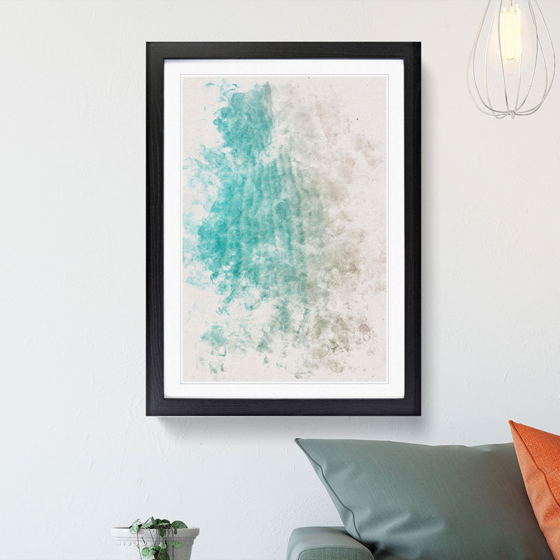 The Maldives - Picture Frame Graphic Art, 63cm H x 45cm W x 2cm D, Black Framed