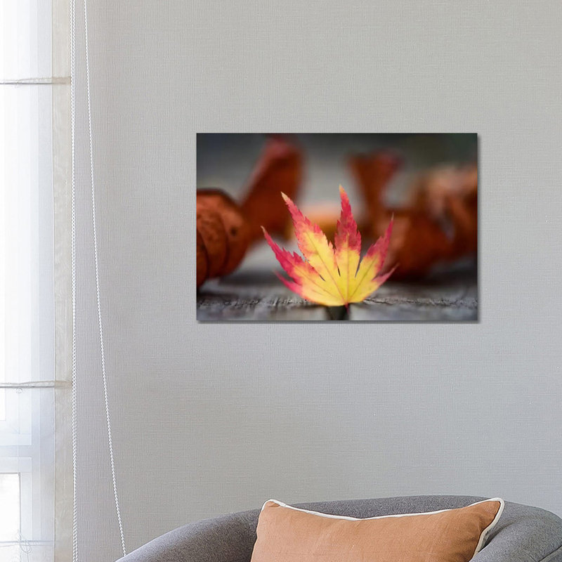 Featured Maple Leaf - Wrapped Canvas Print, 66.04 cm H x 45.72 cm W x 1.91 cm D