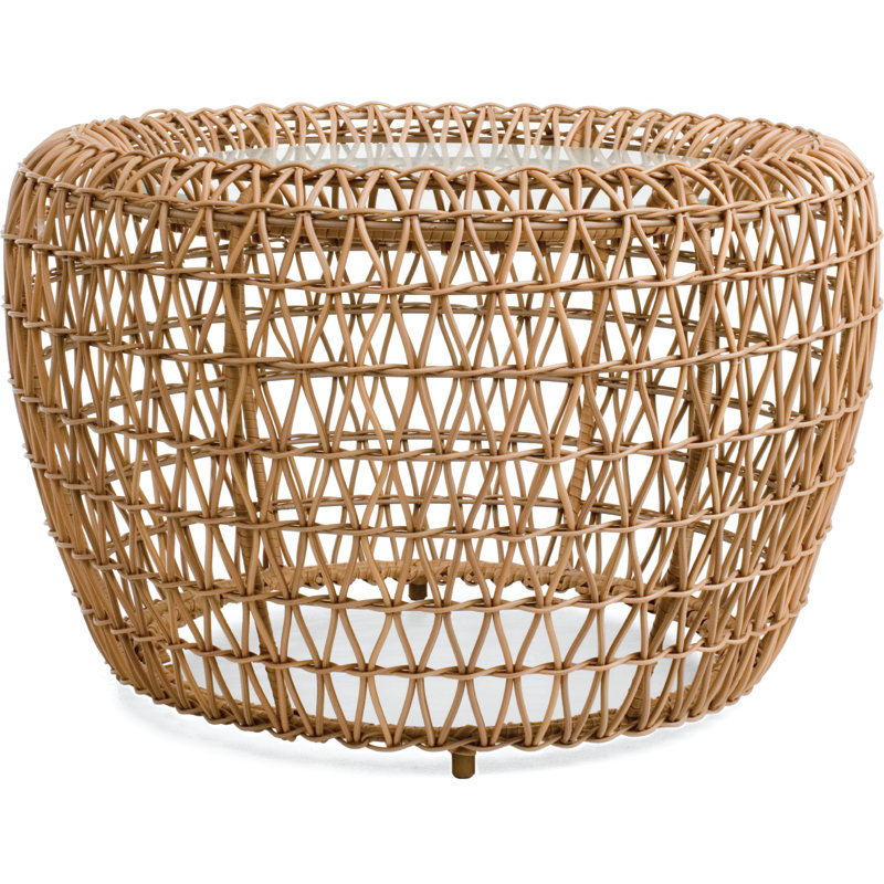 Balou Coffee Table, 15.25" H x 24" W x 24" D, Natural