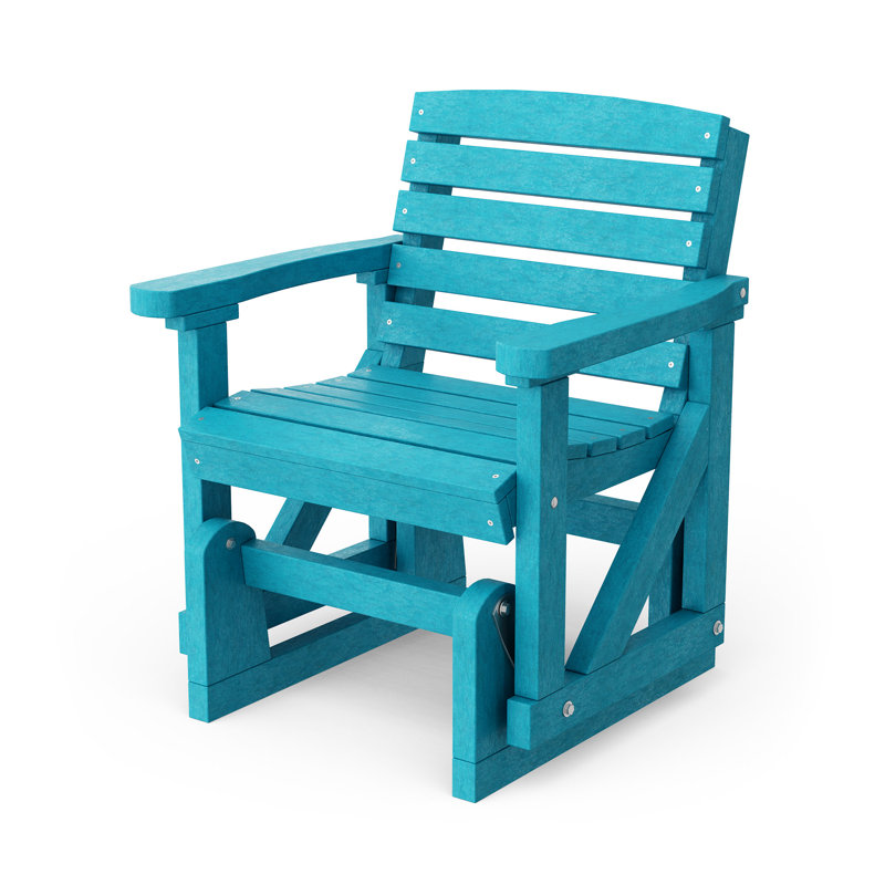 Fauteuil oscillant classique classique, Bleu Aruba