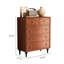 Commode d'appoint simple en bois massif ambré