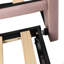 Lit de jour simple tapissier avec couchette escamotable, rose-1600034336