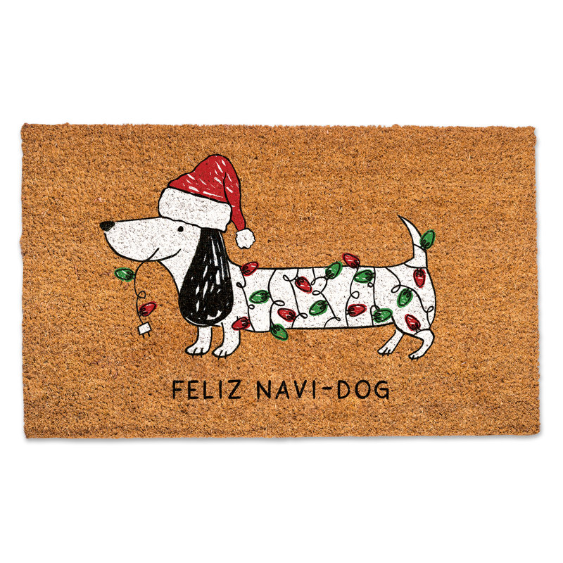 Tapis de porte 30 po x 18 po Eftalia Feliz Navi-Dog