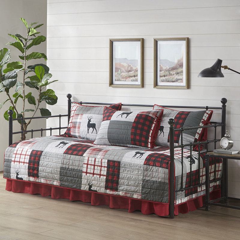 Woolrich Woodshed AZ Red Bedspread Set