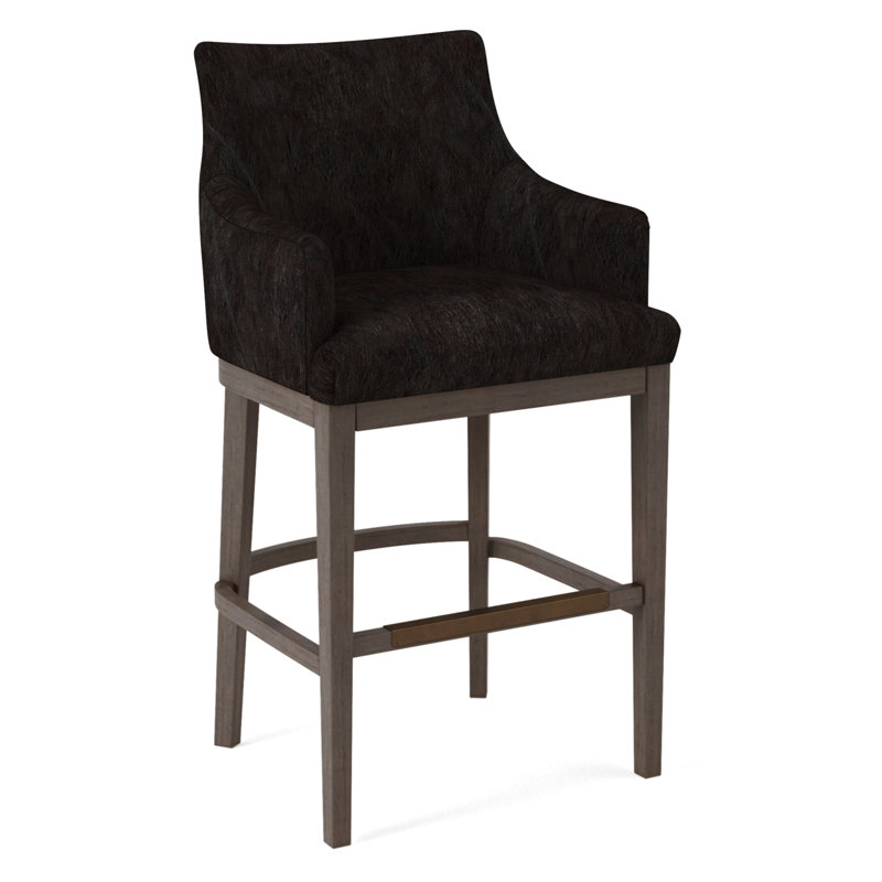 Upholstered Stool, Applause Bajah Ruby, Nutmeg