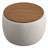 Repose-pieds rond avec rangement 26 po Modway Perla-97667386