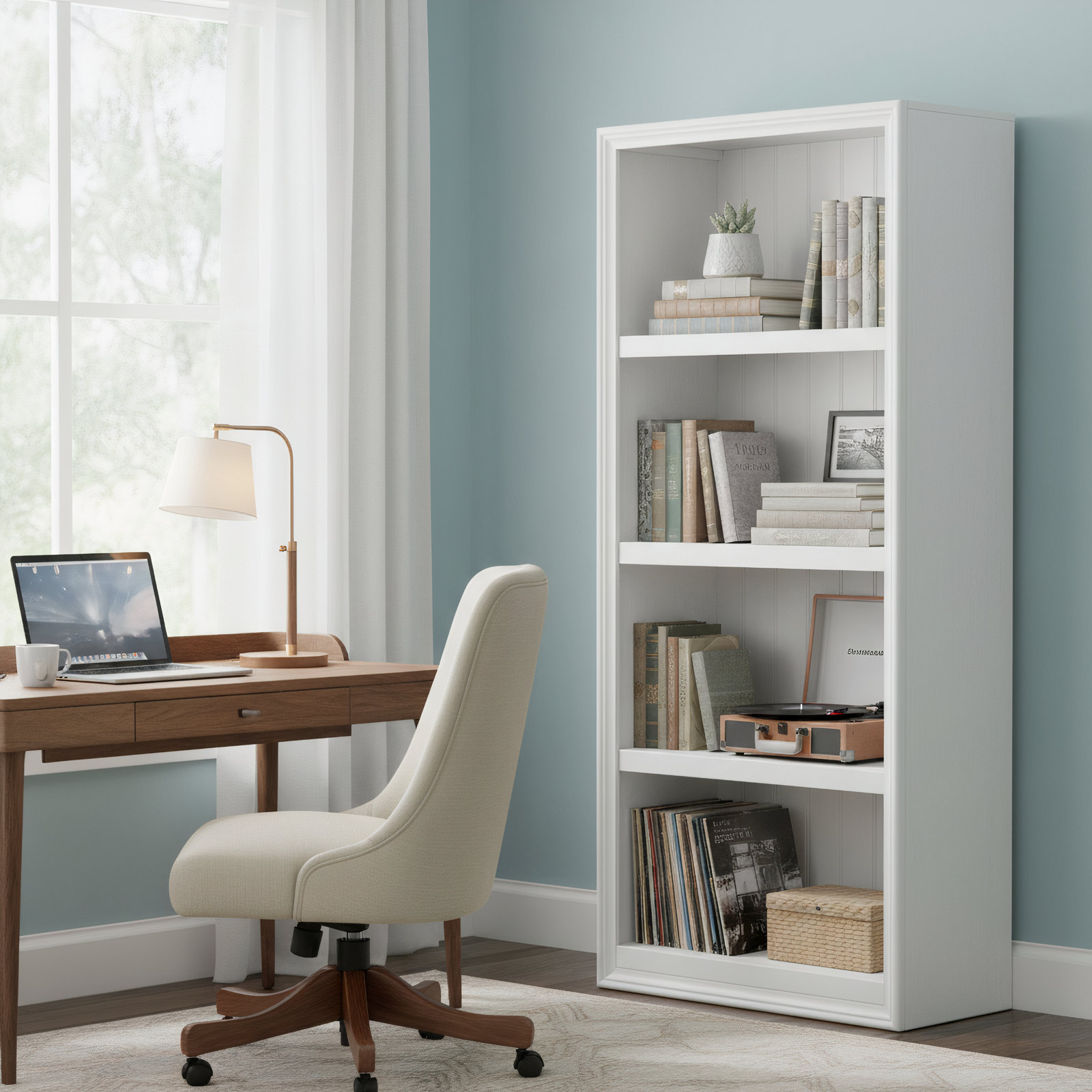 Satie 24" Bookcase, White