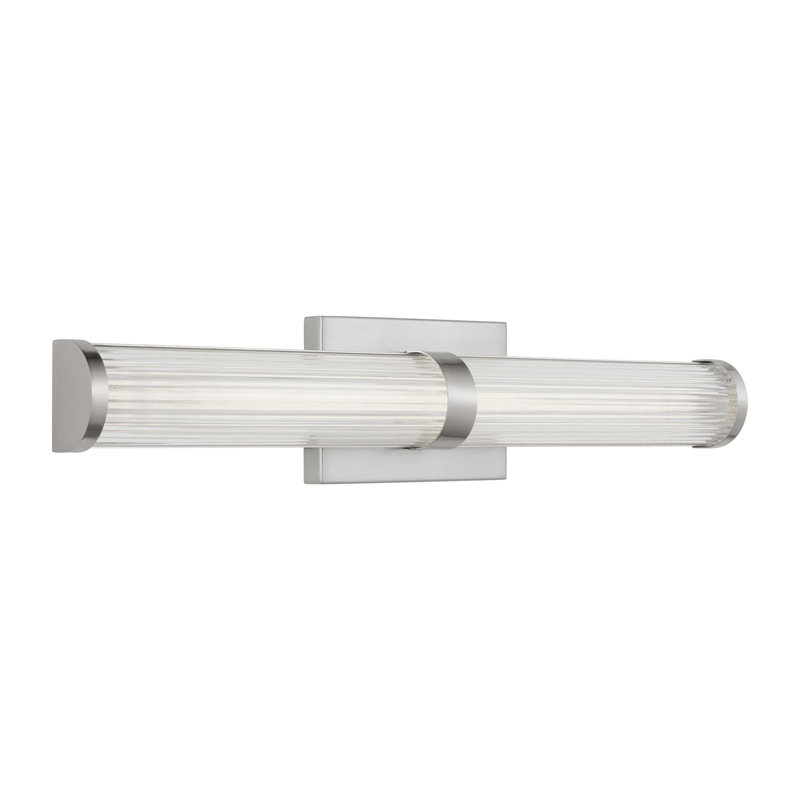  Lampe de coiffeuse DEL à intensité variable (1 lumière), Nickel brossé, H 24 po x l 4,8 po x P 2,8 po, 24 W