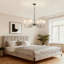 Lustre traditionnel 37 po avec abat-jour empire