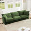 Canapés-lits | Canapé moderne 3 places à assise profonde et confortable | Chenille | Vert sauge