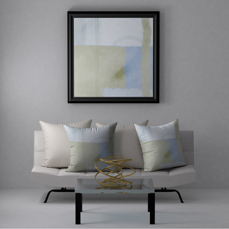 Abstract Reversible Throw Pillow, 20" x 20"