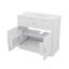 Meuble-lavabo de 36 pouces avec lavabo en céramique, unité de rangement pour salle de bain avec 2 portes et tablette réglable-121088177