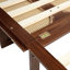 Grand lit escamotable, armoire-lit en bois de pin avec centrale électrique et panneau de décoration en rotin, noyer