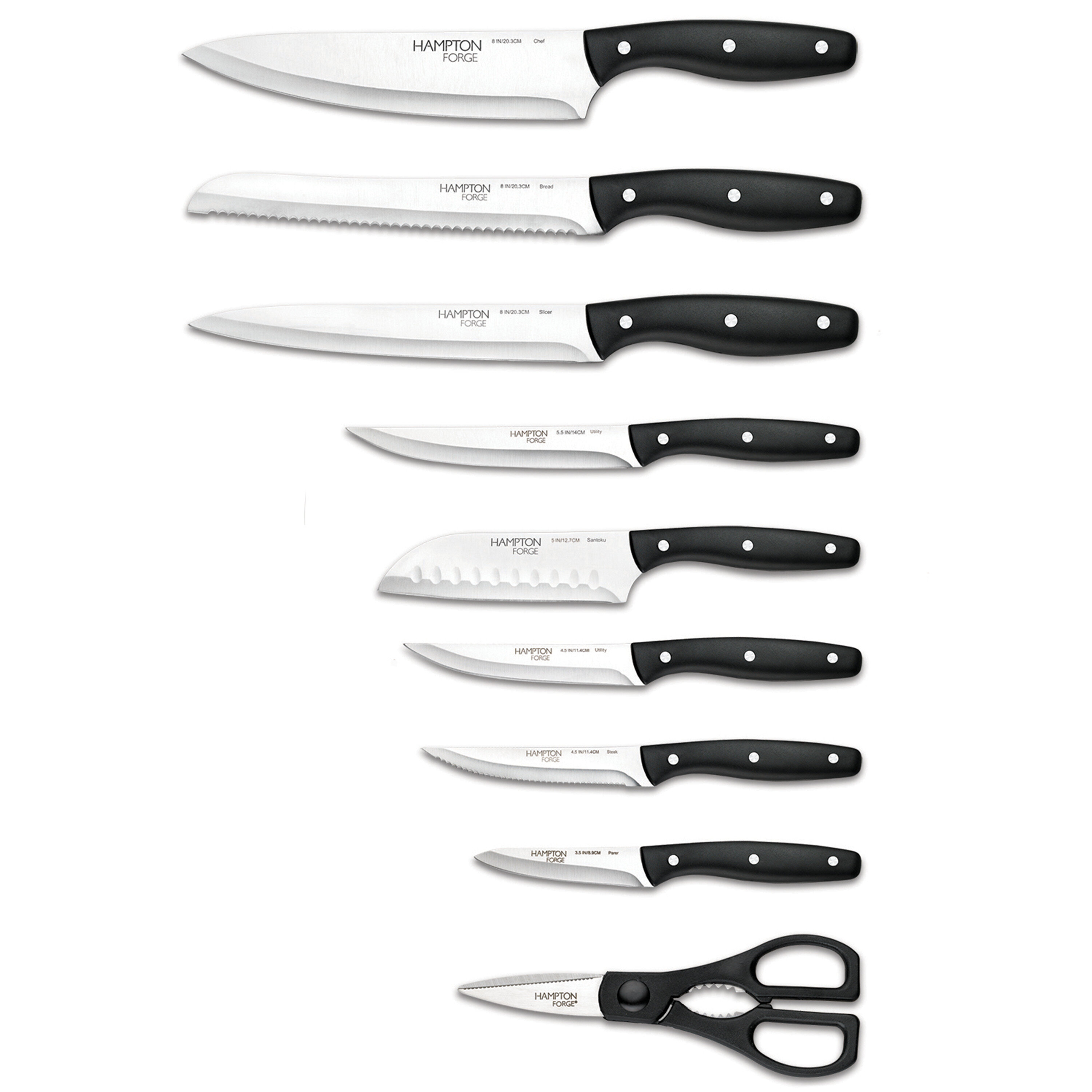 Hampton Forge Tomodachi Raintree 10-Pc. Knife Set with 5 Matching